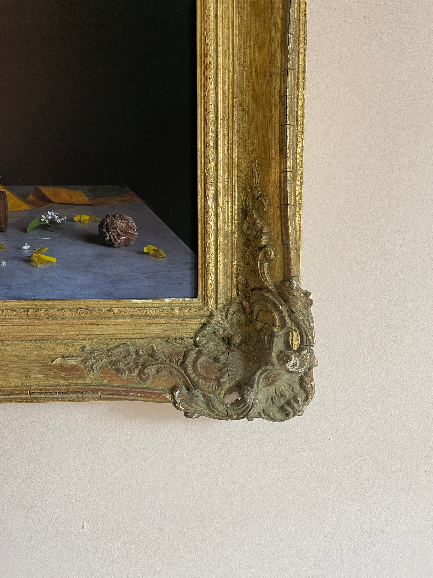 Daffodils Still-Life Original in Vintage Frame