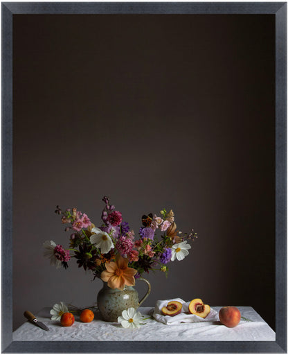 Cosmos & Peach Limited Edition Floral Art Print