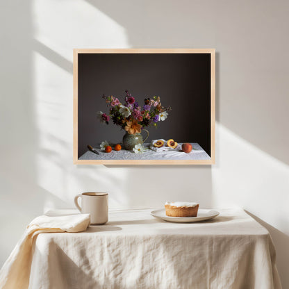 Cosmos & Peach Limited Edition Floral Art Print