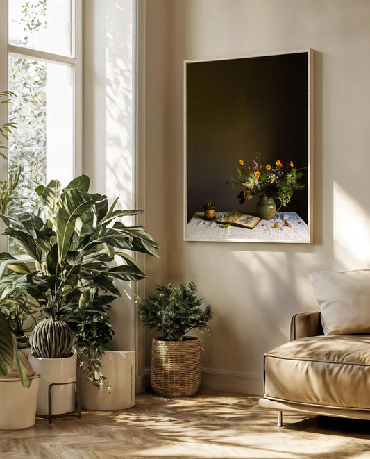 Cow Parsley & String Limited Edition Floral Art Print