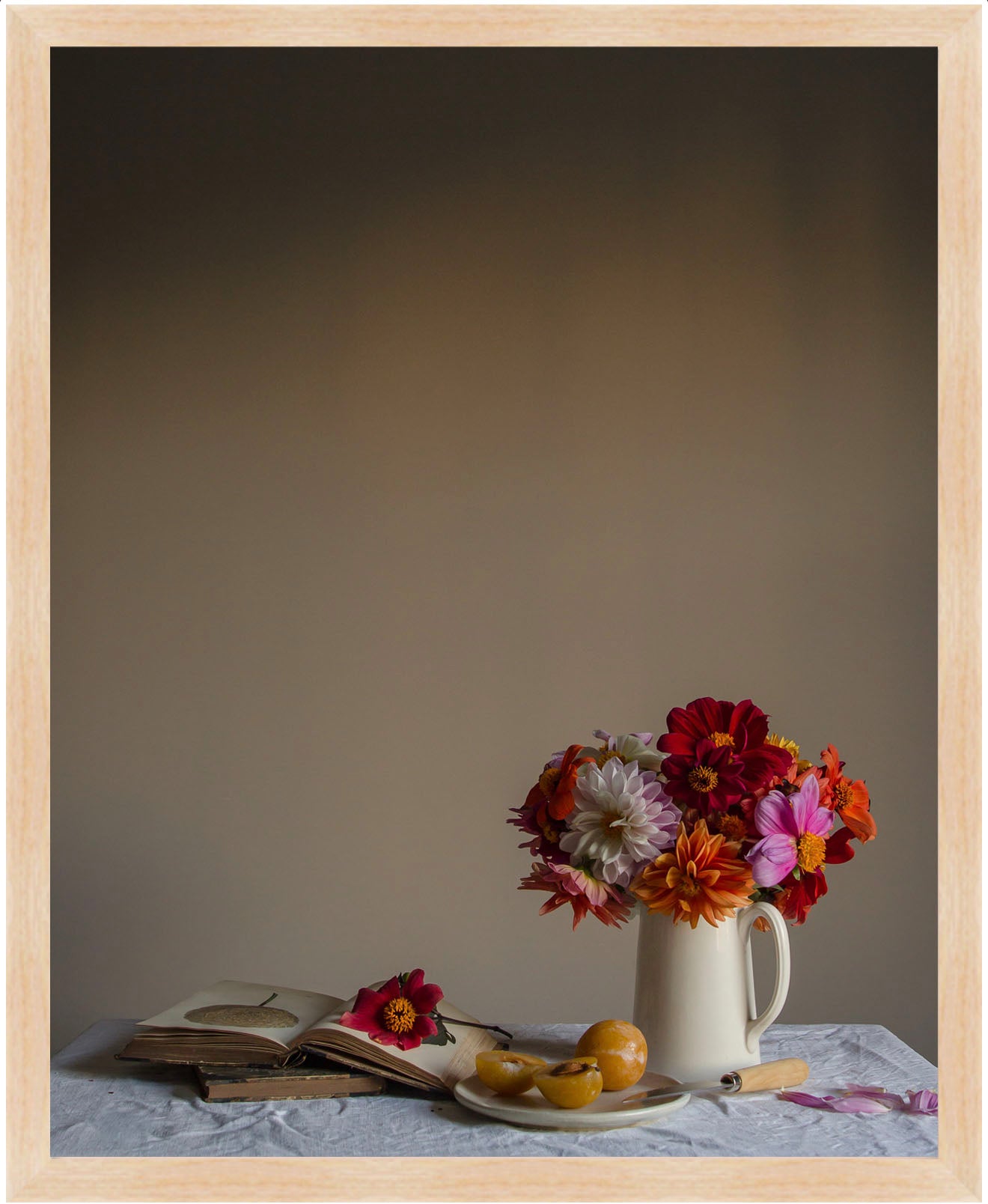 Dahlia & Plum Limited Edition Floral Art Print