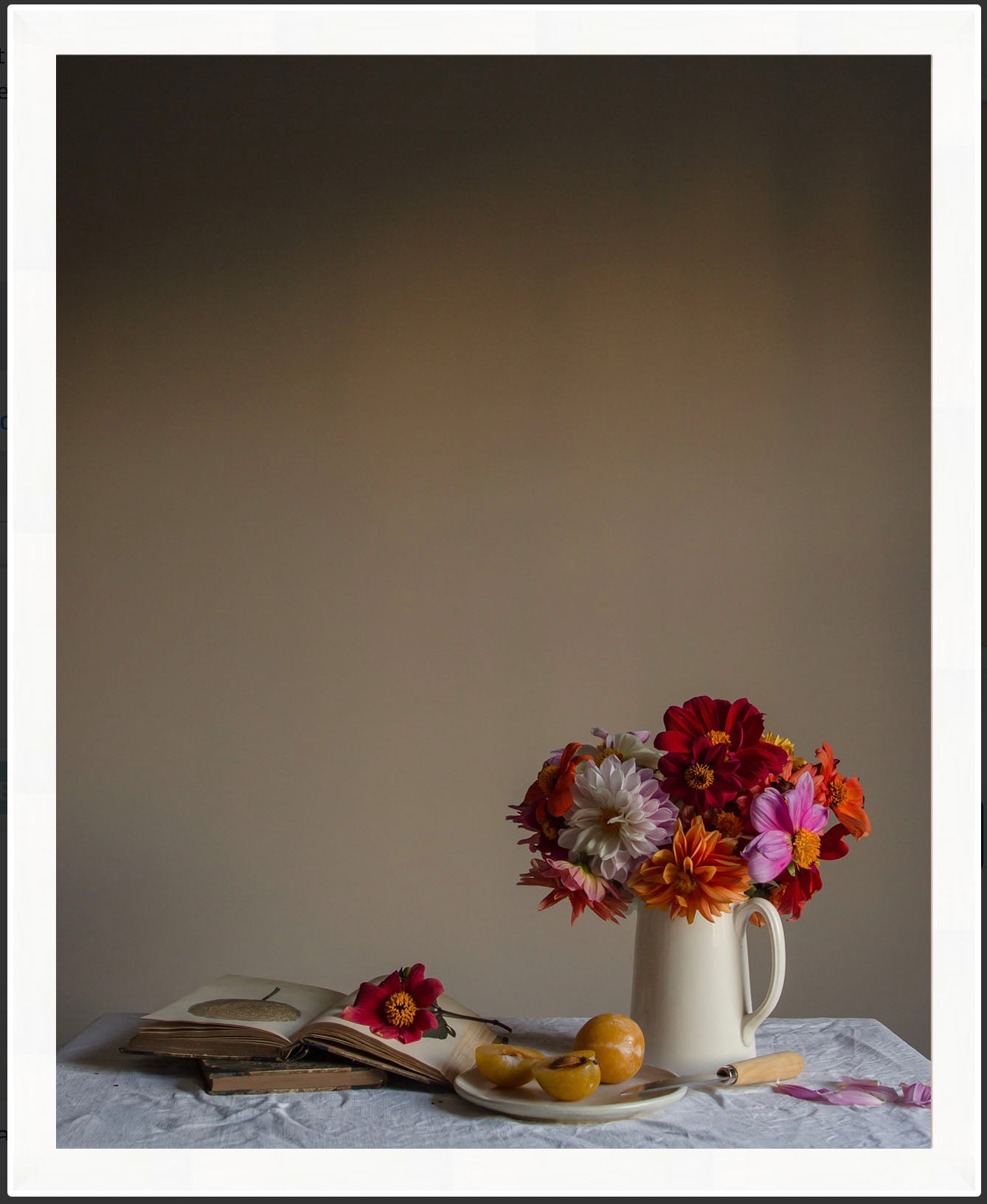 Dahlia & Plum Limited Edition Floral Art Print