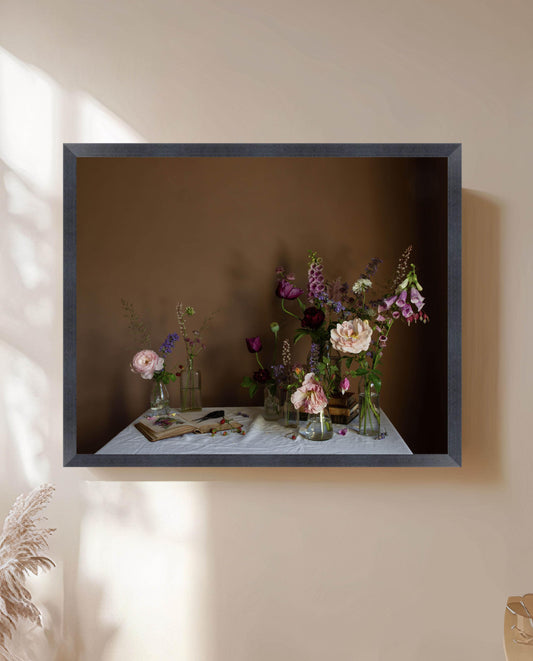 Foxglove & Rose Limited Edition Floral Art Print