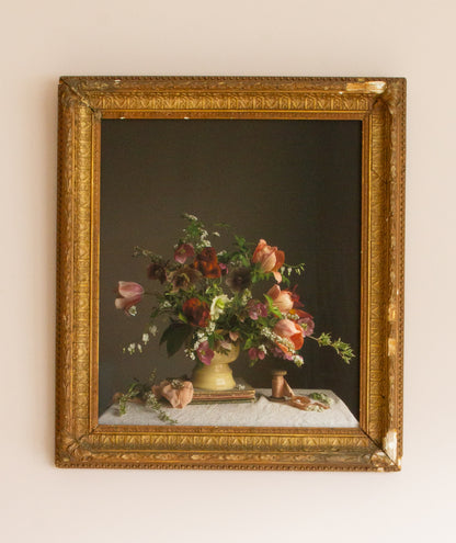 April in Gold Vintage Frame