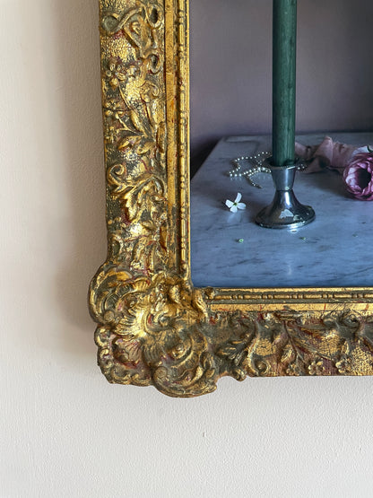 Ranunculus & Smoke Still-Life Original in Vintage Frame