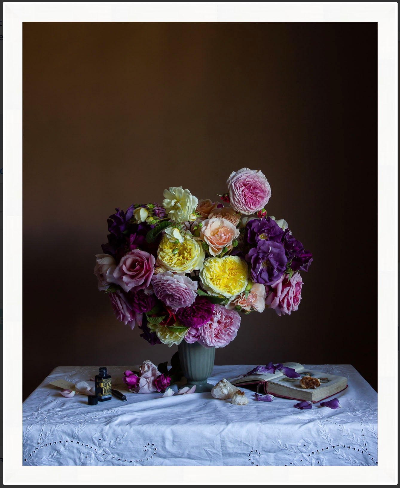 Roses & Stone Limited Edition Floral Art Print