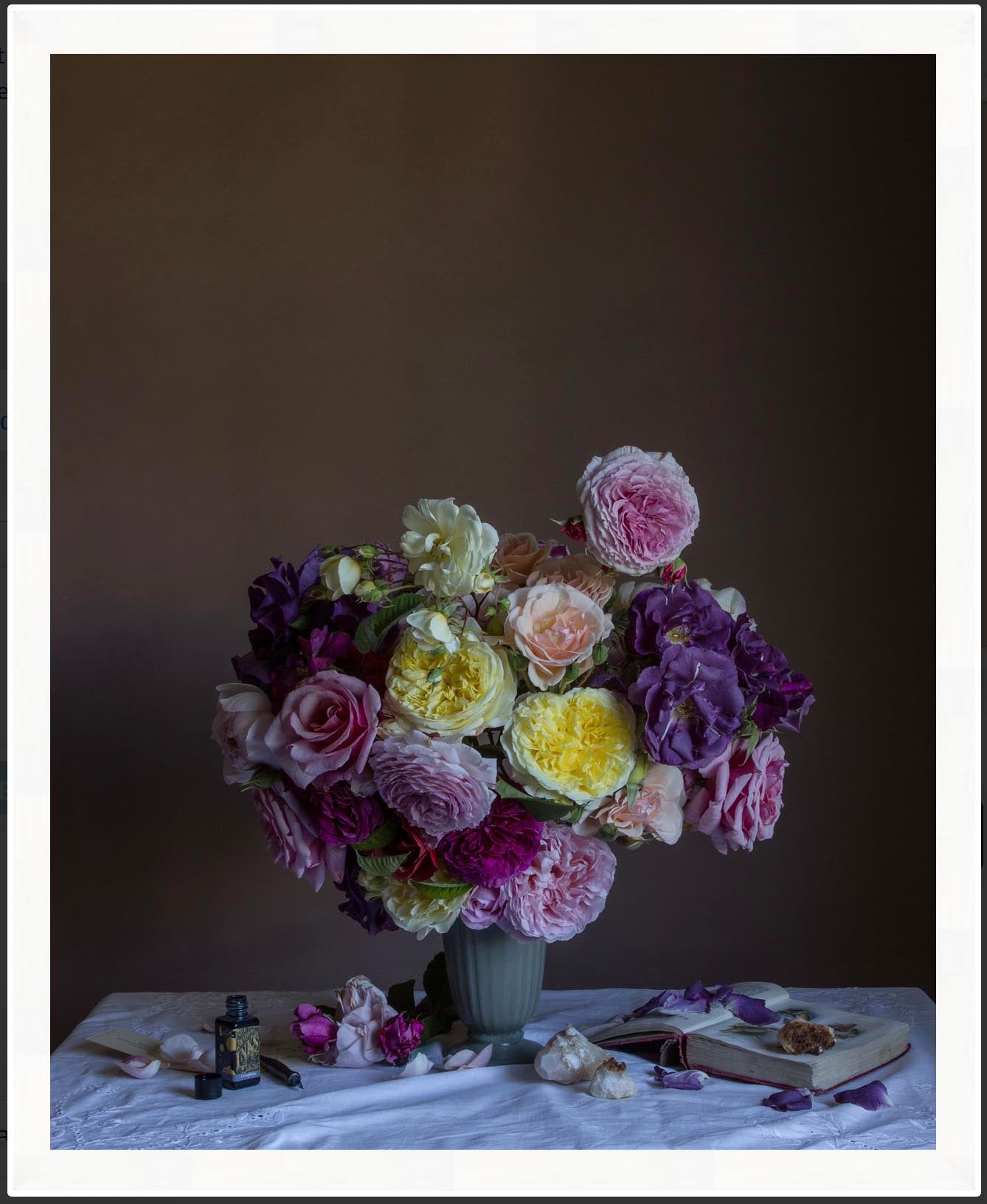 Roses & Stone Limited Edition Floral Art Print