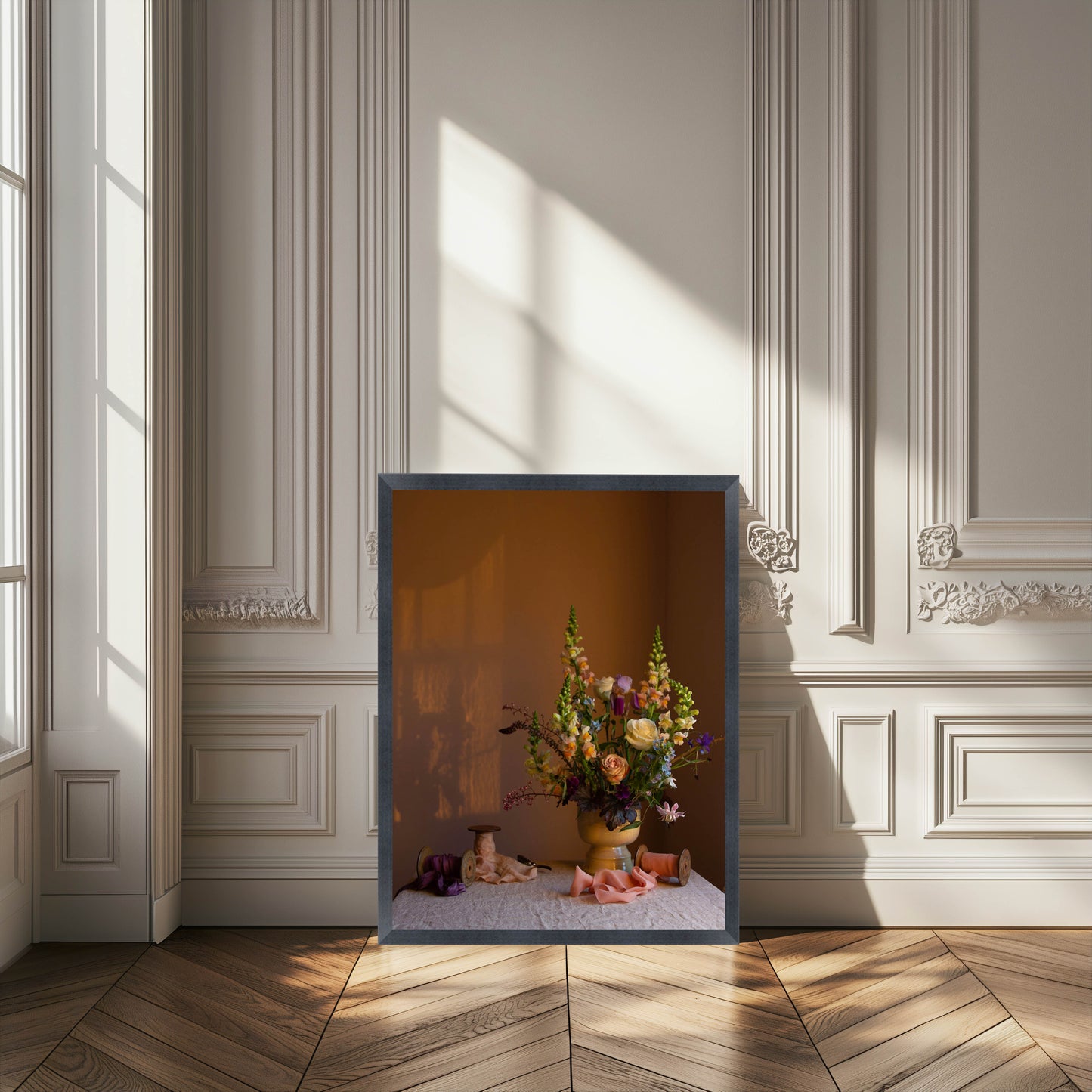 Framed botanical artwork