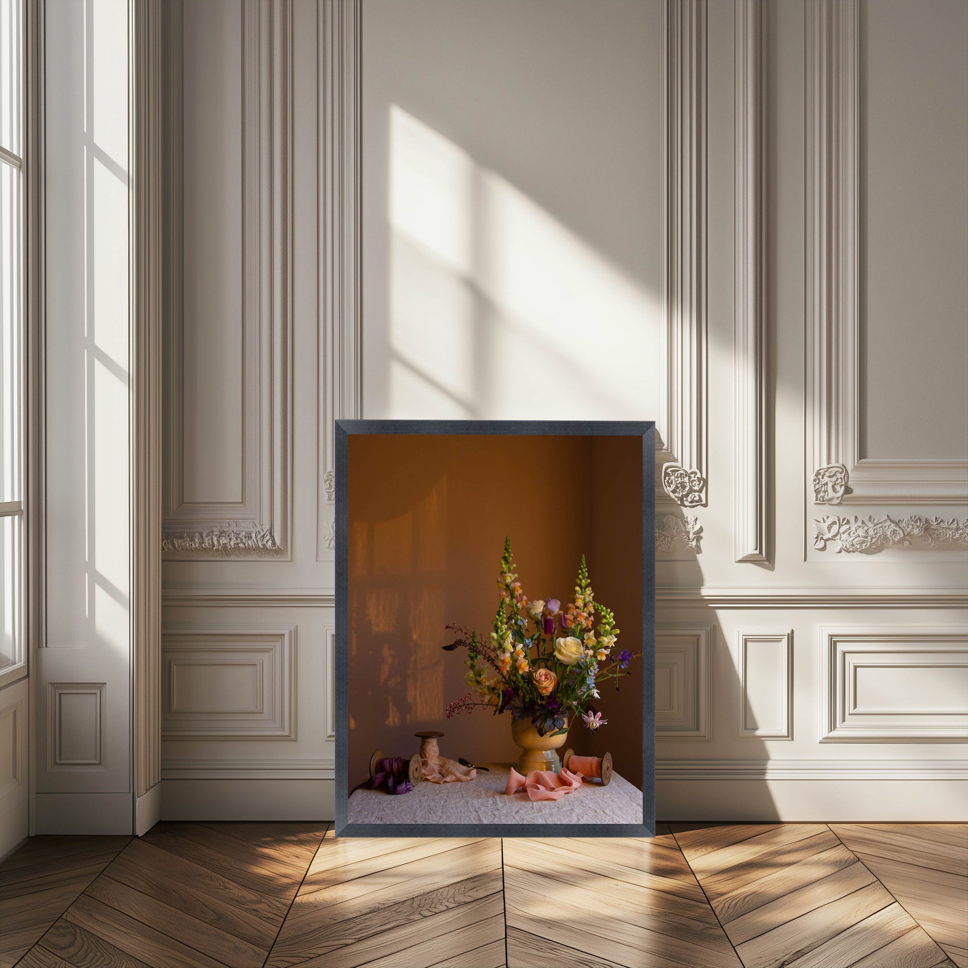 Framed botanical artwork